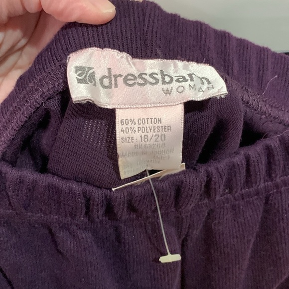 Dress barn matching sweater set with pants in plum size 18/20 top size 22/24 - Picture 5 of 9